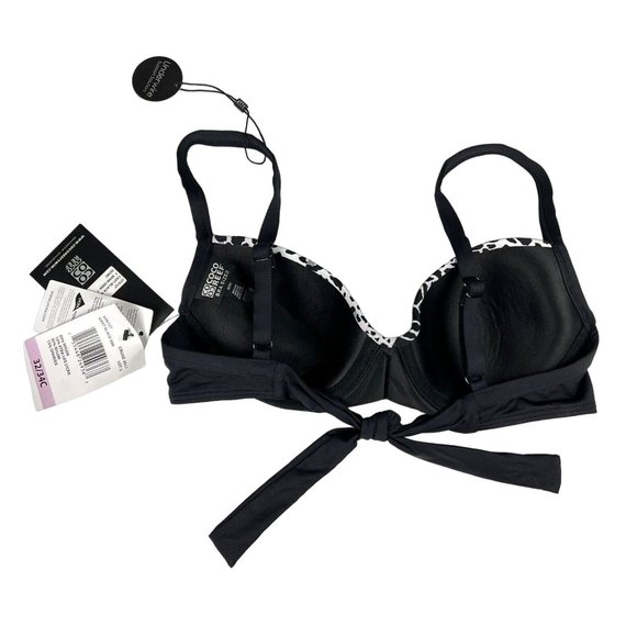 Coco Reef Diva Power Bikini Top Size 32/34C Harmony Mix Dots Bra Underwire Cups - Picture 6 of 8